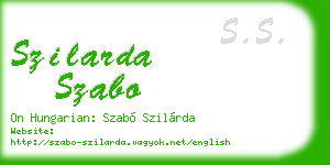 szilarda szabo business card